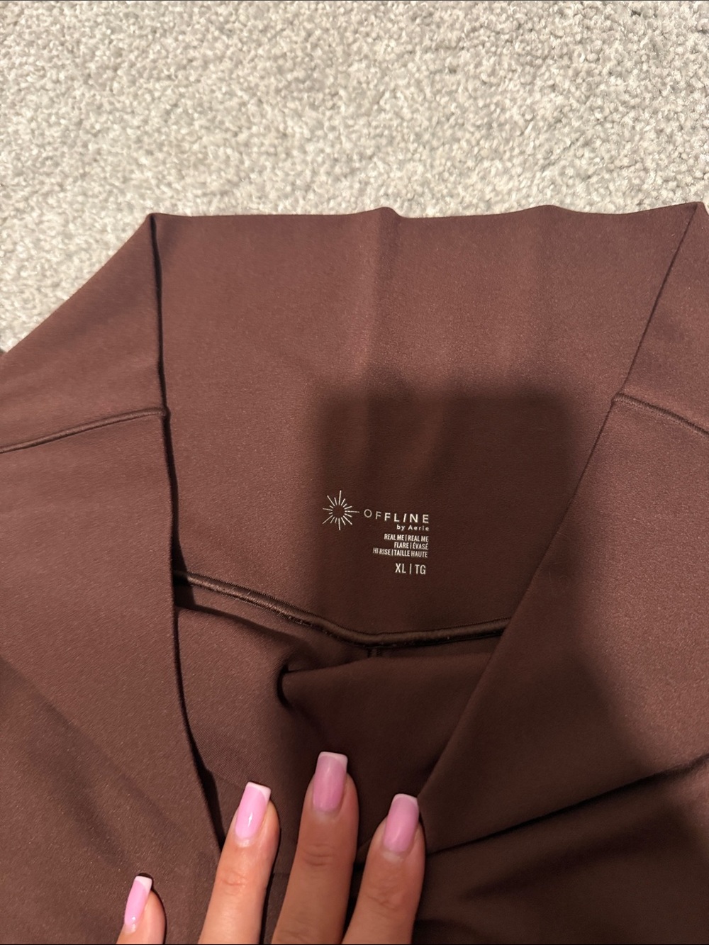 aerie Brown Bootcut High-Rise Flare Leggings - Picture 2 of 2